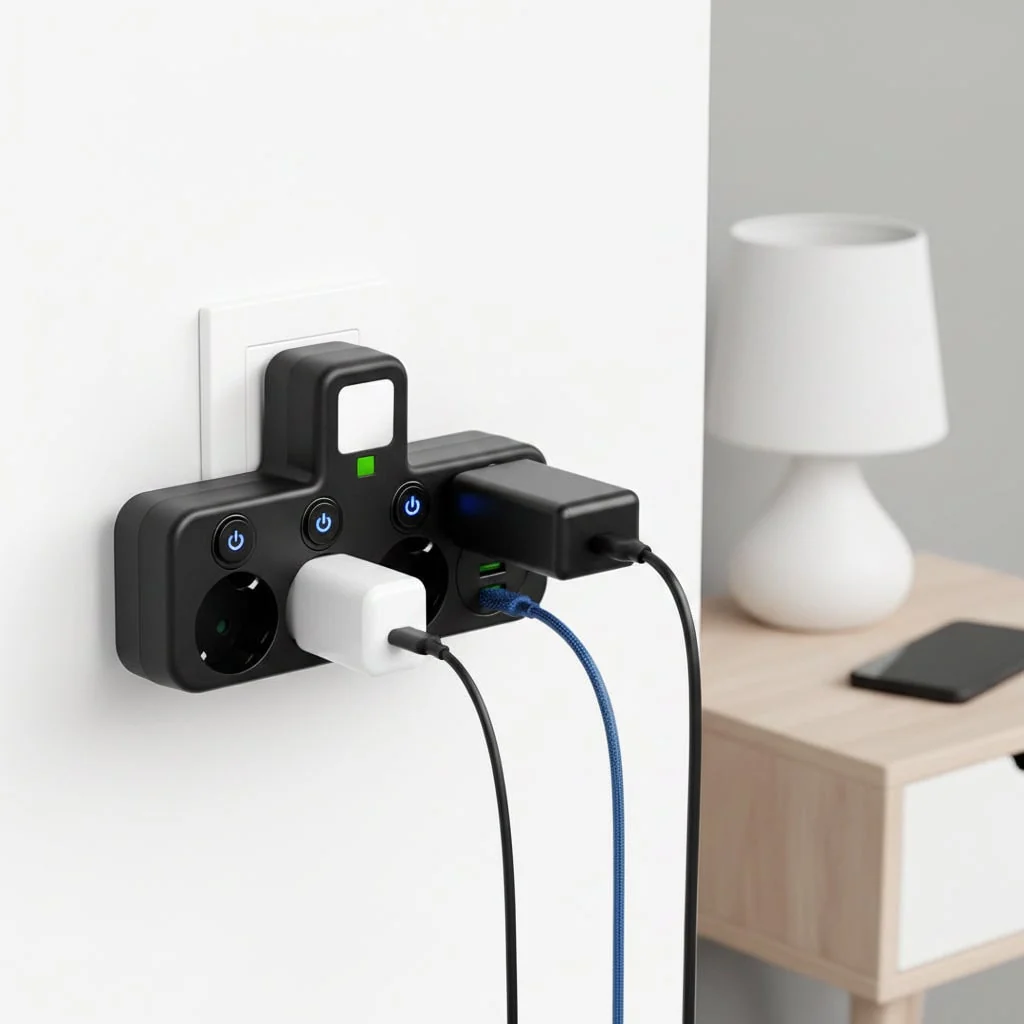 Surge Protection Power Strip USB Surge Protected Strip - Image 4